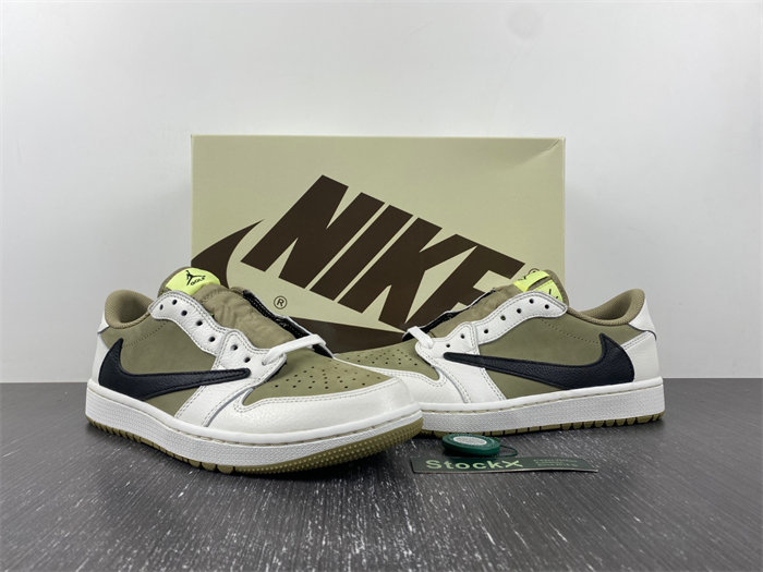Jordan 1 Retro Low Golf Travis Scott Neutral Olive FZ3124-200