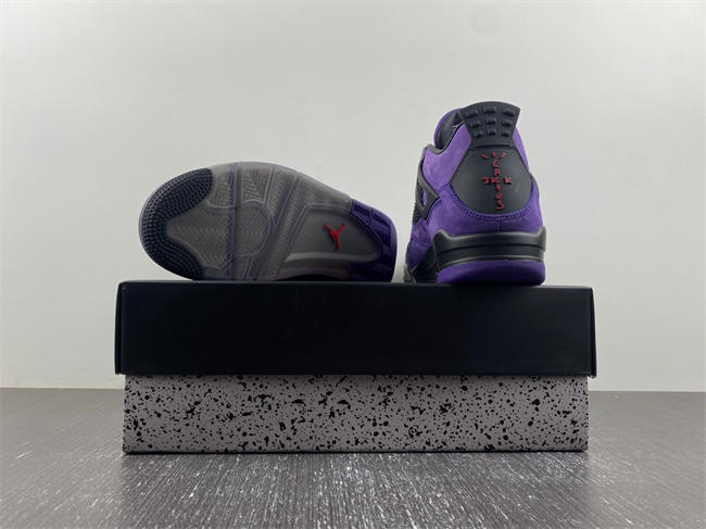 Jordan4 Travis Scott Purple (Friends and Family) 766296 LN4
